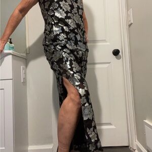 Club Monaco Black and Silver Dress